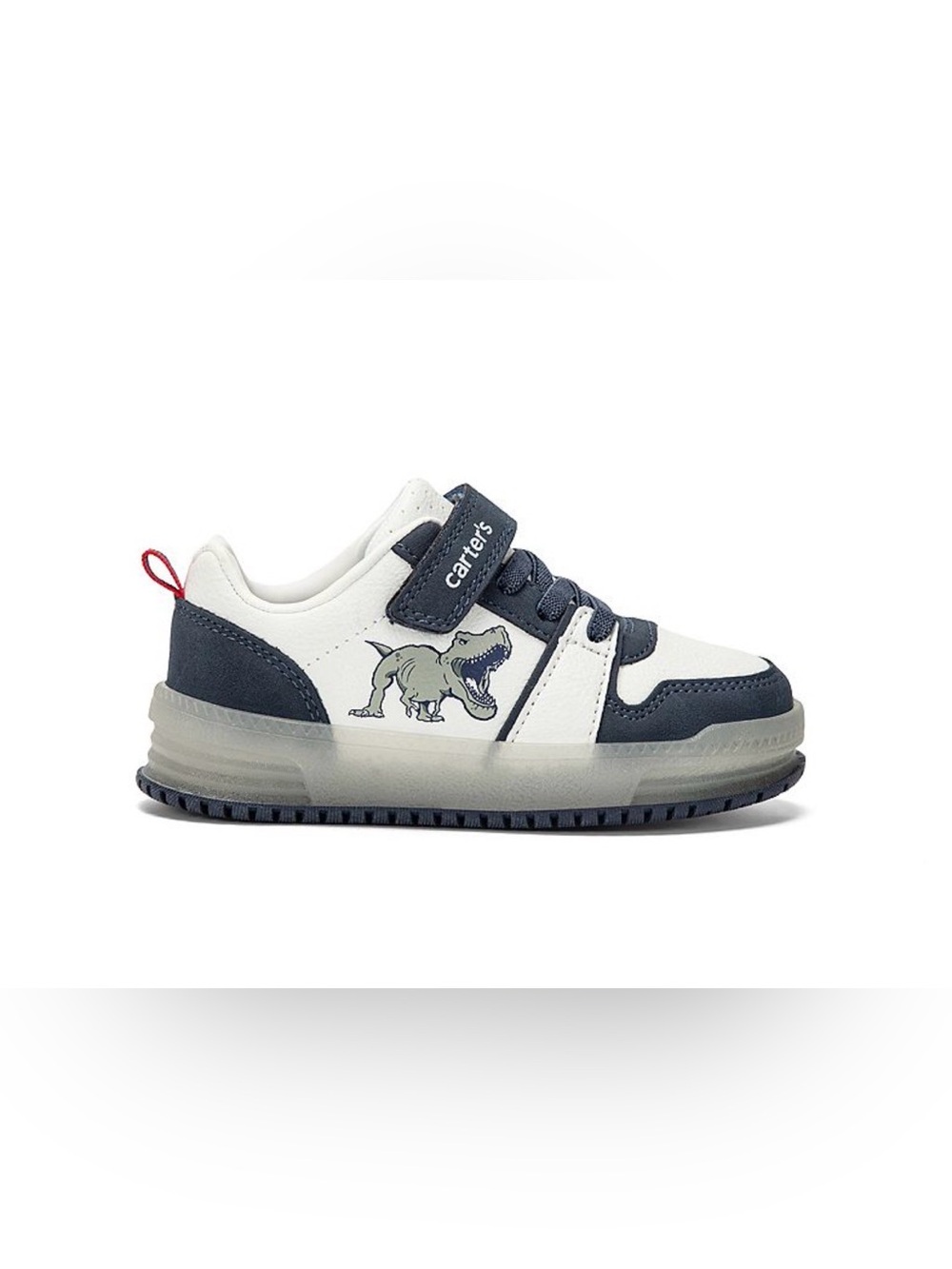 Carter's Navy & White Dinosaur Light-Up Toddler Sneakers